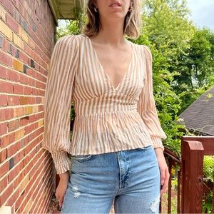 Auguste The Label Tour Sonnet Blouse in Almond